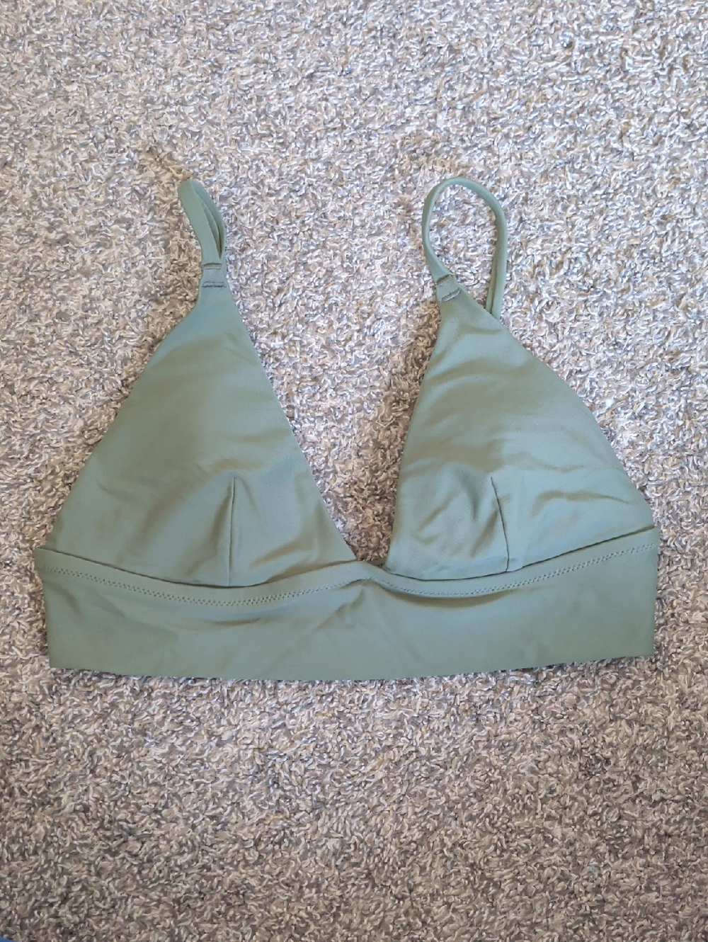 Aerie Sage Green Triangle Bikini Top